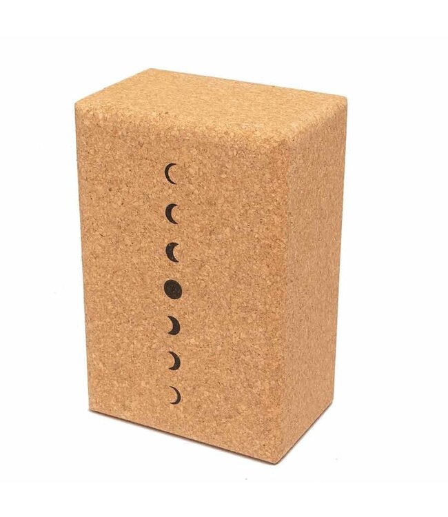 Yoga Block groß öko Naturkork Moon - Lotus
