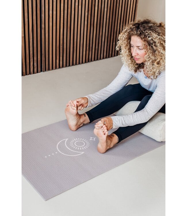 Yogamatte sticky extra dick Balance Taupe - Lotus