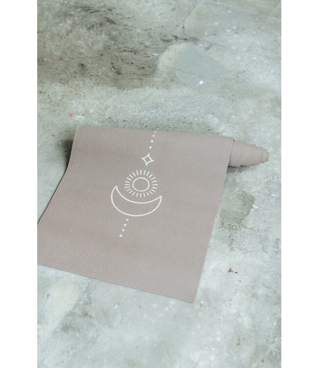 Yogamatte sticky extra dick Balance Taupe - Lotus