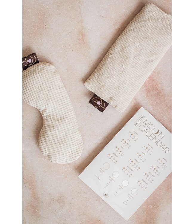 Augenkissen Ripp Lavendel Sand öko - Lotus