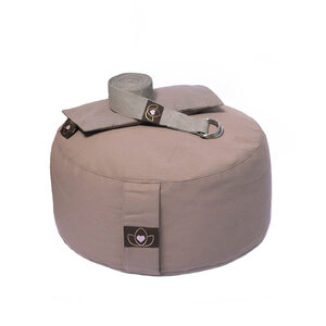 Lotus Set Meditationskissen, Augenkissen und Yogagurt Taupe - Lotus