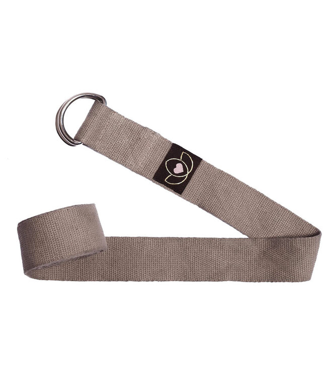 Set Meditationskissen, Augenkissen und Yogagurt Taupe - Lotus