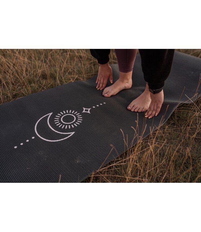 Yogamatte sticky extra dick Balance Anthrazit - Lotus