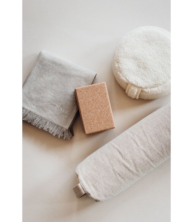 Bolster öko Jute natürliche Farbe rund - Pure