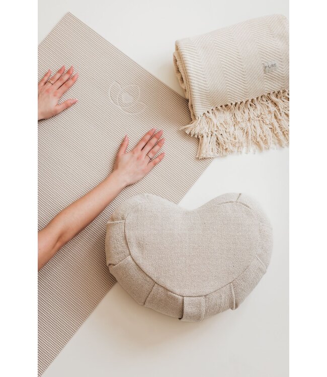 Yogadecke Fischgrät Sand - Pure