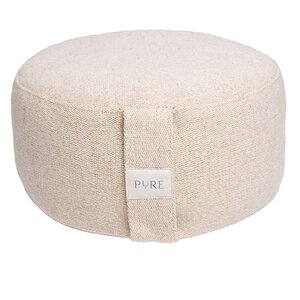 Pure Meditationskissen öko Jute natürliche Farbe rund - Pure