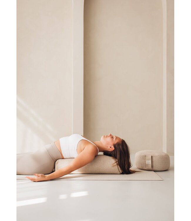 Bolster öko Jute natürliche Farbe rund - Pure