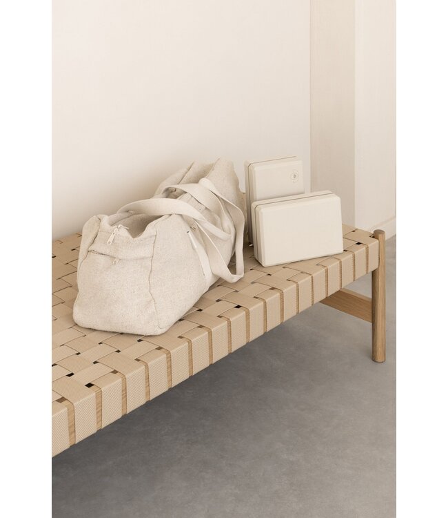 Yoga Block high Density Creme - Lotus - 2 Stück