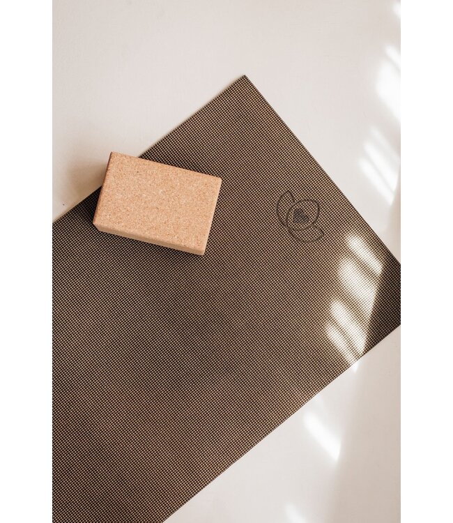 Yogamatte sticky extra dick Dunkelgrün - Lotus