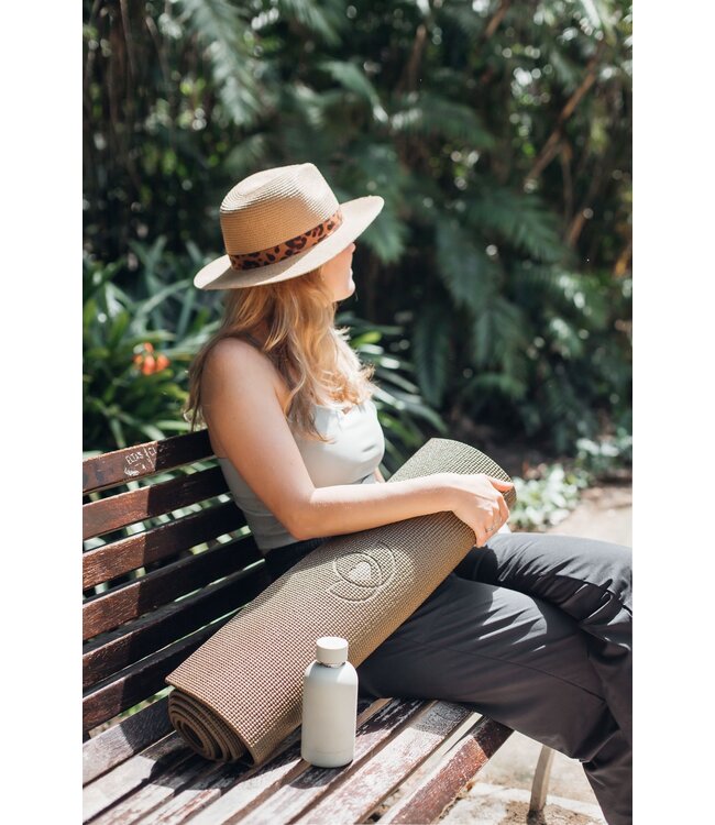 Yogamatte sticky extra lang Dunkelgrün 200 cm - Lotus