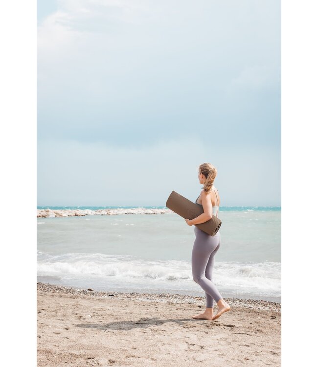 Yogamatte sticky extra lang Dunkelgrün 200 cm - Lotus