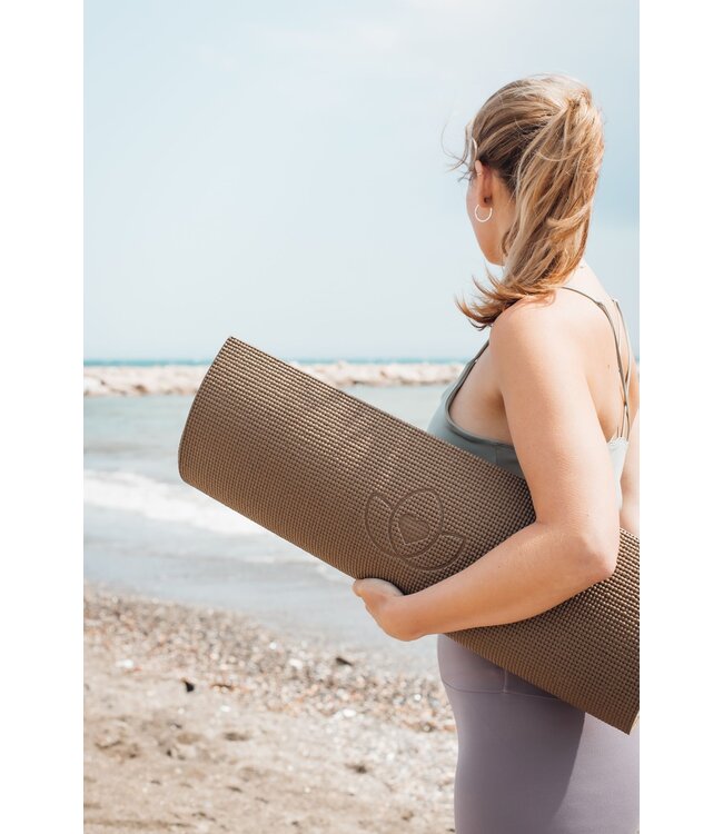 Yogamatte sticky extra lang Dunkelgrün 200 cm - Lotus