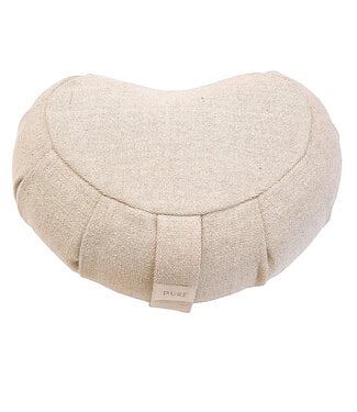 Pure Meditationskissen öko Jute natürliche Farbe Halbmond - Pure