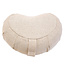 Meditationskissen öko Jute natürliche Farbe Halbmond - Pure