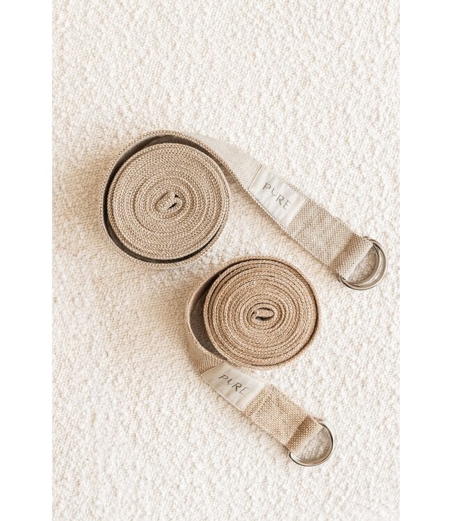 Yogagurt Jute extra lang braun – Pure