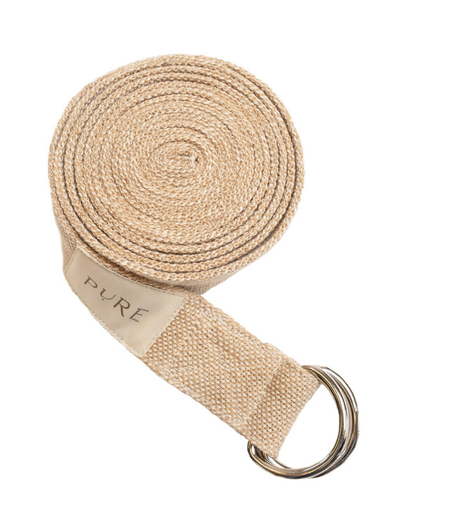 Yoga-Gurt aus Jute, extra lang, braun – Pure