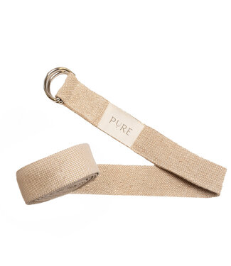 Pure Yoga-Gurt aus Jute, extra lang, braun – Pure