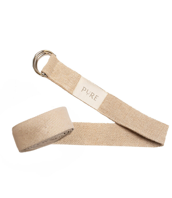 Yogagurt Jute extra lang braun – Pure