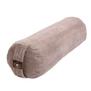 Lotus Bolster öko Ripp Taupe rund – Lotus