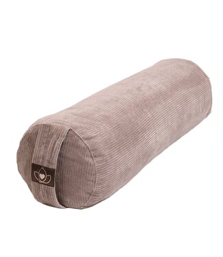 Lotus Bolster öko Ripp Taupe rund – Lotus