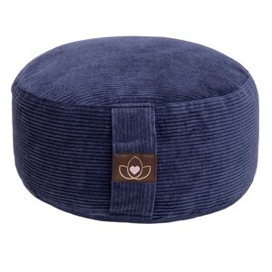 Lotus Meditationskissen öko Ripp Indigo rund – Lotus
