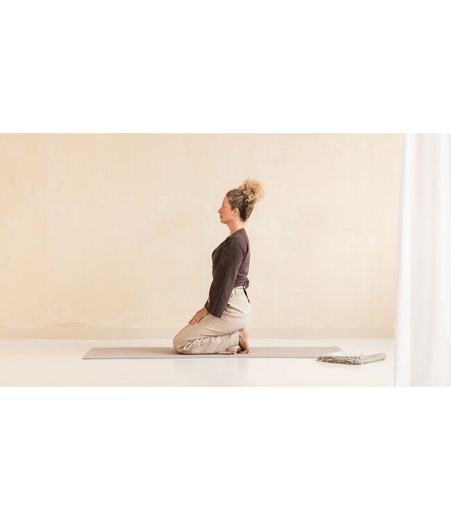Yogamatte sticky extra dick Taupe - Lotus