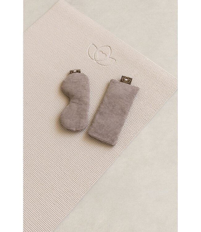 Augenkissen Ripp Lavendel Taupe öko - Lotus