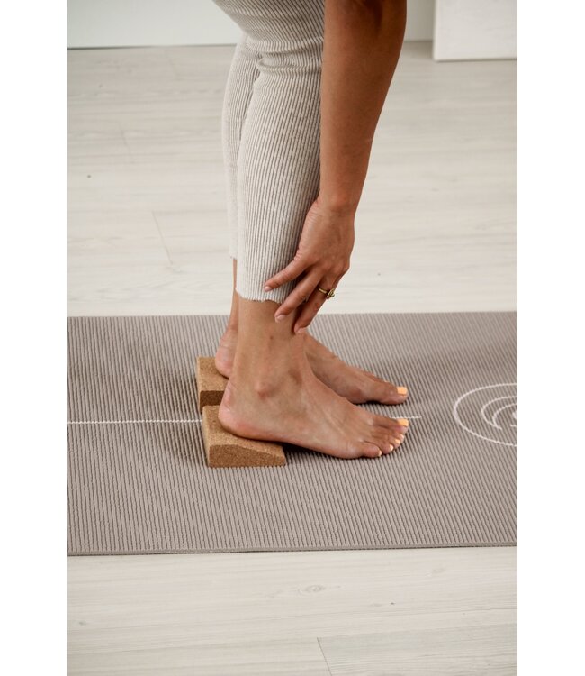 Yogamatte sticky extra dick Align Taupe - Lotus