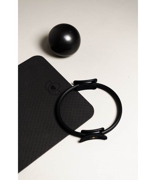 Pilatesmatte TPE extra dick 10 mm schwarz - Lotus