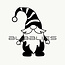 Bubblies Statische Raamstickers Gnome Kerstkabouter - Herbruikbaar - Kies uit!