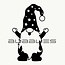 Bubblies Statische Raamstickers Gnome Kerstkabouter - Herbruikbaar - Kies uit!