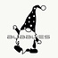 Bubblies Statische Raamstickers Gnome Kerstkabouter - Herbruikbaar - Kies uit!