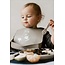 By Lille Vilde Bib Slab Mr Hedgehog Warm Grey