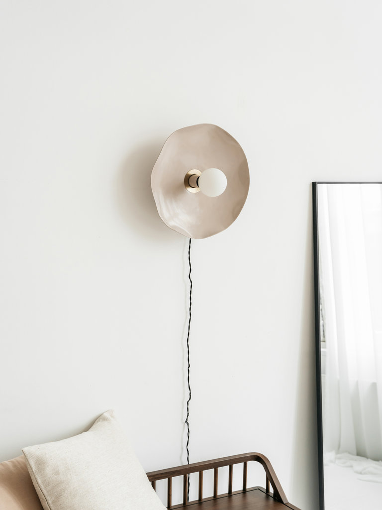 Wandlamp Elin beige