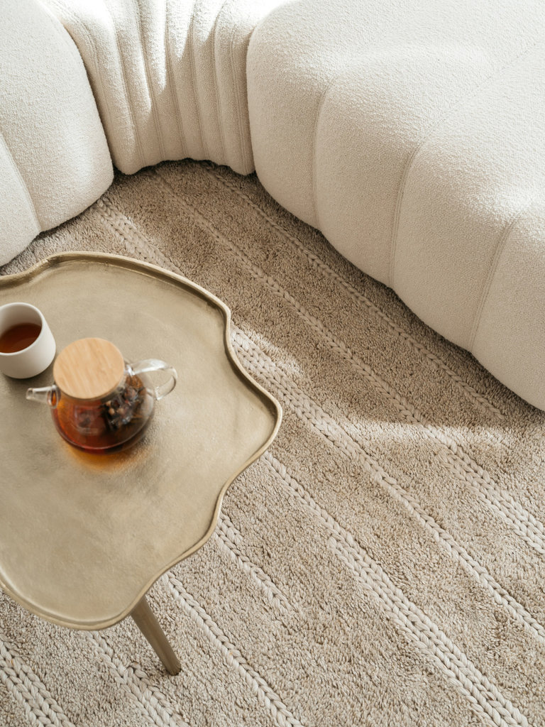Hand-tufted and braided wool rug Freya 200x290 cm