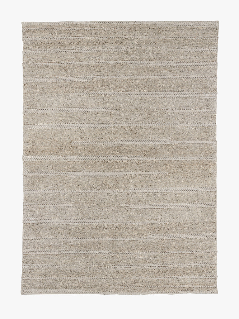 Hand-tufted and braided wool rug Freya 200x290 cm