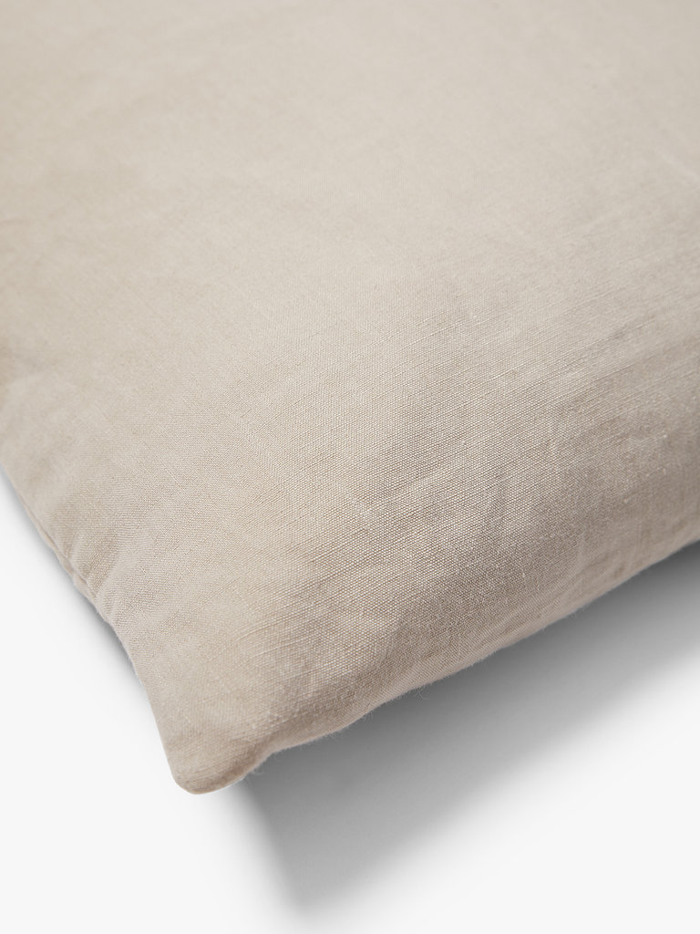 Washed 100% Portuguese linen cushion cover Scotty 50x50 cm Taupe