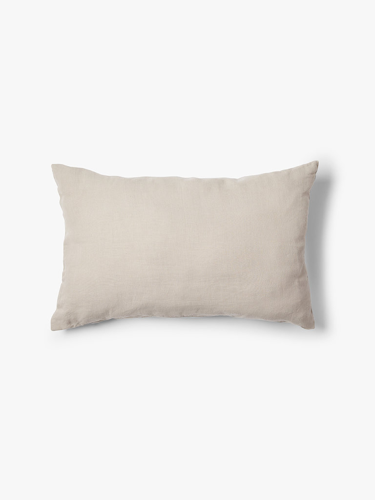Washed 100% Portuguese linen cushion cover Scotty 60x40 cm Taupe
