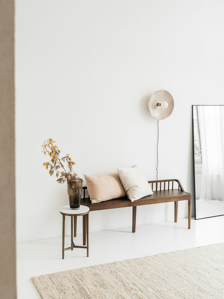 Washed 100% linen cushion cover Scotty 60x40 cm Nude