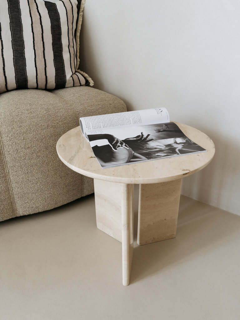 100% biologisch katoenen geweven gestreepte sierkussenhoes Holly 50x50 cm