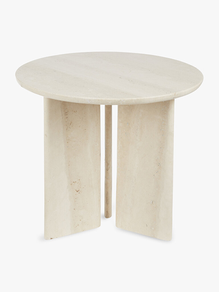 Travertin marmeren bijzettafel Jade