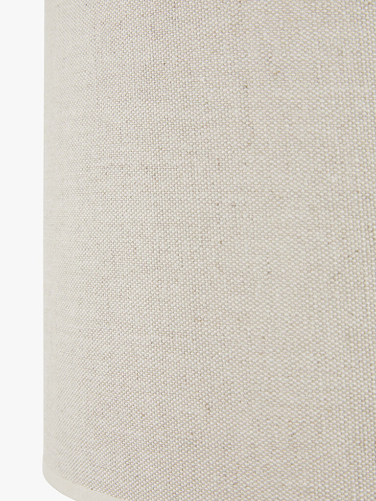 Natural table lamp Fay with linen shade and birch base