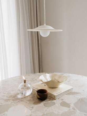 Hand made earthenware pendant lamp July