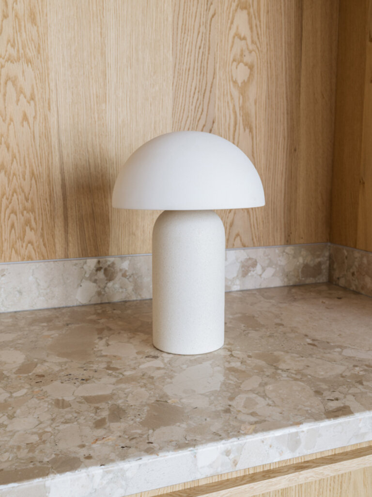 Handmade Portugese earthenware table lamp Maeve