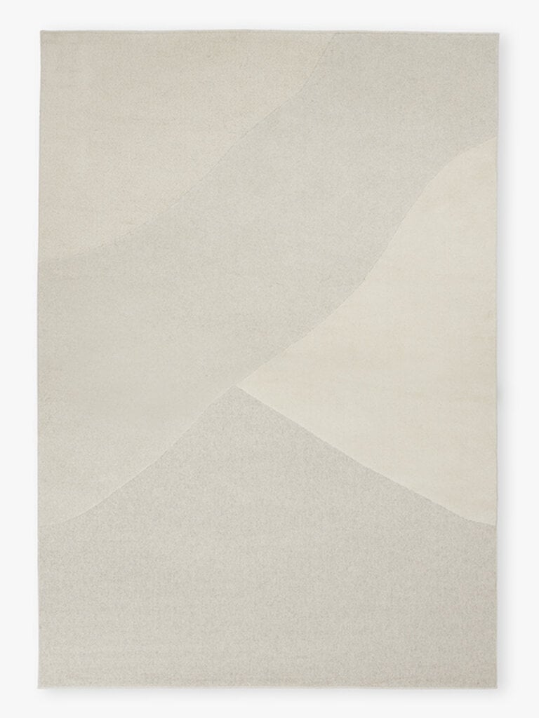 100% wollen vloerkleed Rose 200x290 cm beige ton sur ton