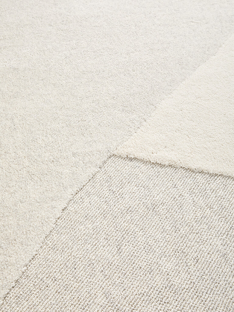 100% wool rug Rose 200x290 cm tone-on-tone