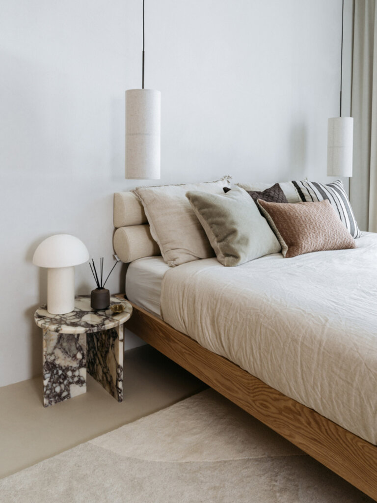 100% wollen vloerkleed Rose 200x290 cm beige ton sur ton