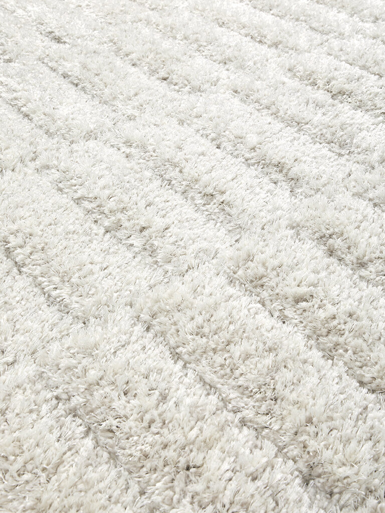 Exclusief hoogpolig wollen vloerkleed Stella 200x290 cm ecru