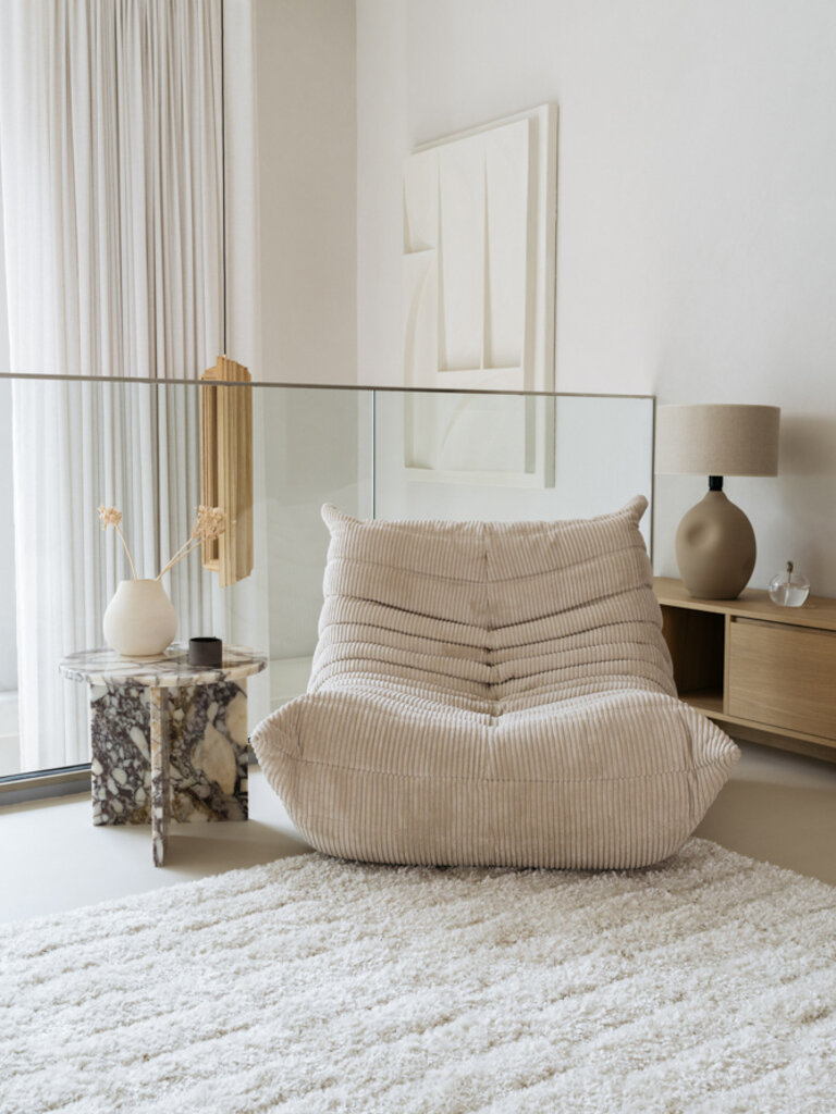 Exclusief hoogpolig wollen vloerkleed Stella 200x290 cm ecru