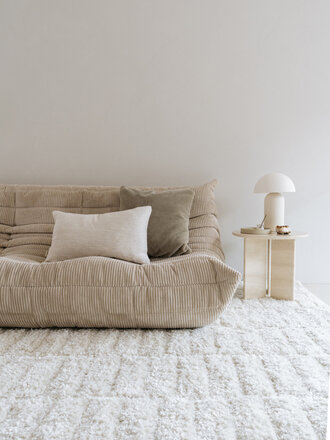 Exclusief hoogpolig wollen vloerkleed Stella 200x290 cm ecru